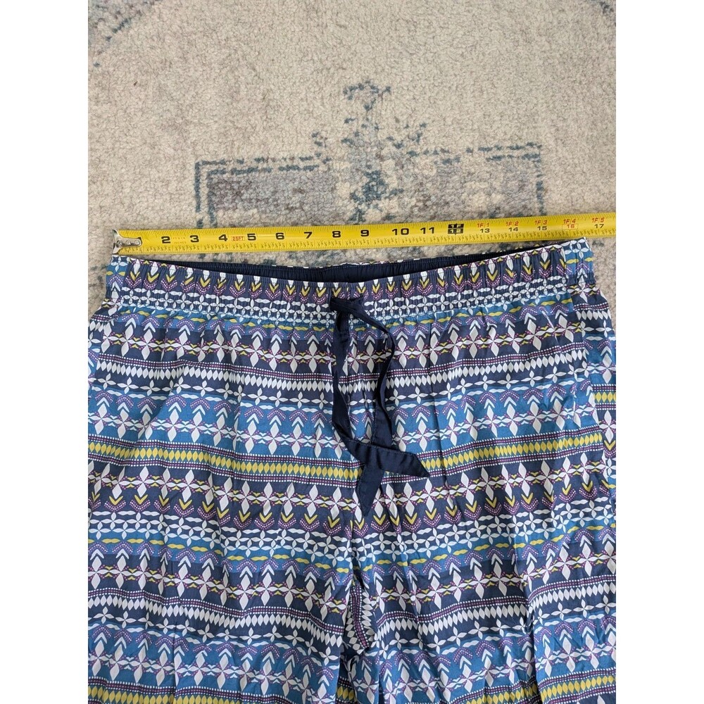 Victoria's Secret Pajamas PJ Pant Set Aztec Stripe Button Down Womens L Short - Picture 14 of 16